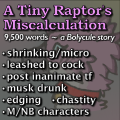 Story thumbnail containing a pink raptor's head overlayed with text. Relevant information available as text on page.